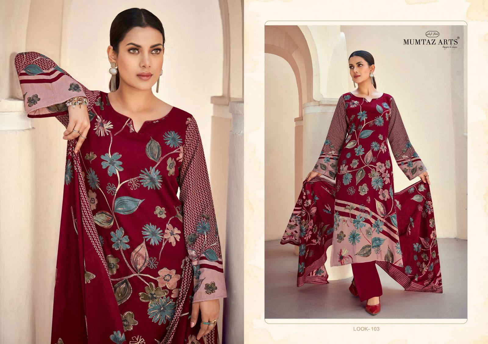 Sakshi By Mumtaz Jam Silk Digital Printed Dress Material Wholesale In India
